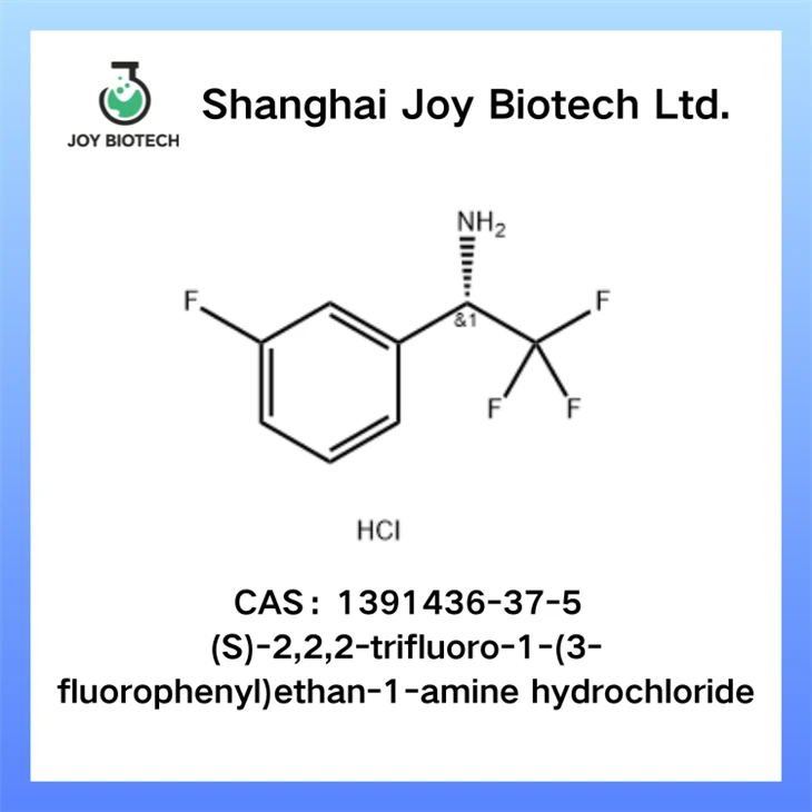 (S)-2,2,2-trifluor-1-(3-fluorofenil)etan-1-amin hidroklorid CAS NO 1391436-37-5